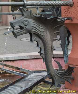 Weil der Stadt - Oberer Marktbrunnen Kaiser Karl V.