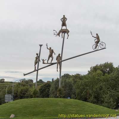 Lauffen am Neckar - Hölderlin im Kreisverkehr