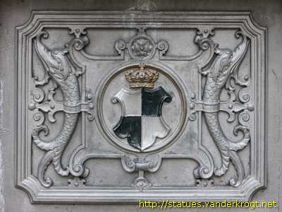 Sigmaringen - Marktbrunnen mit Statue des Fürsten Johann