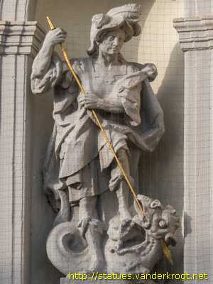 Stopfenheim - Heiligenstatuen an der St. Augustinus Kirche