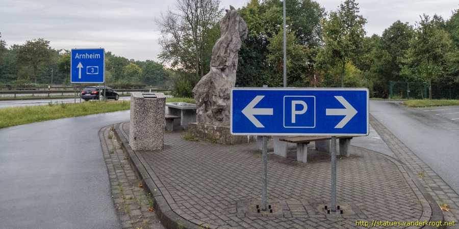 Hünxe - Plastik einer Mann