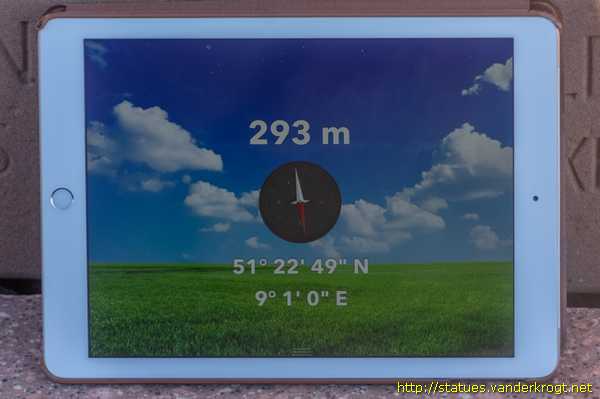 Bad Arolsen - Denkmal 9. Längengrad (eigentlich 9°1')