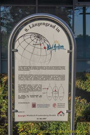 Bad Arolsen - Denkmal 9. Längengrad