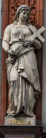 Rostock - Fassadenskulpturen am Hauptgebäude der Universität