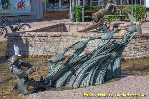 Bodenwerder - Müchhausen-Brunnen in der Große Straße
