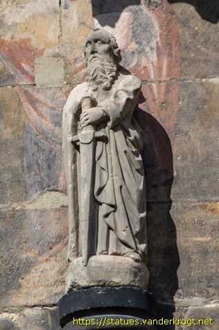Hildesheim - Heiligenstatuen an der Lambertikirche