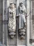 Köln - Statuen am Rathausturm