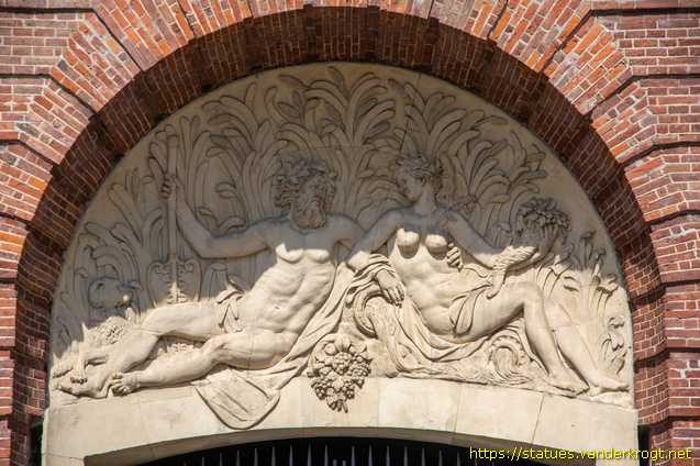 Wesel - Minerva und Herkules, Rhein und Lippe