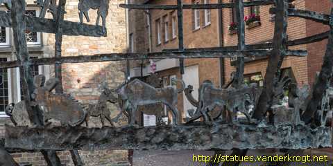 Werne - Moormann-Brunnen mit Lebensbaum