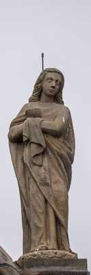 Paderborn - Heiligenstatuen am Dom