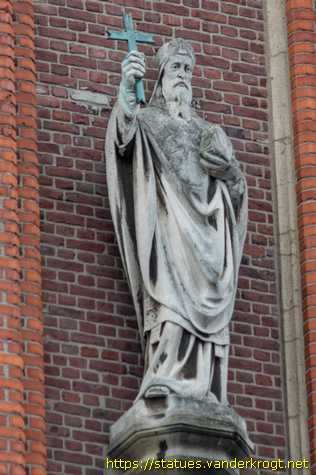 Gladbeck - Heiligenstatuen an der Lambertikirche