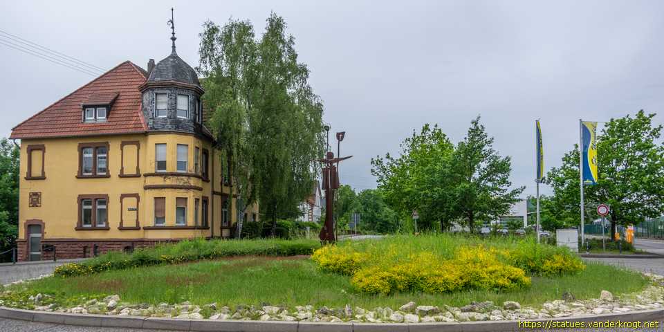 St. Wendel - Sankt Wendalinus (Kreiselstatue)