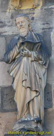 Erfurt - Heiligenstatuen an der Hohen Domkirche St. Marien