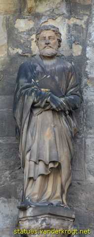 Erfurt - Heiligenstatuen an der Hohen Domkirche St. Marien