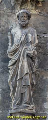 Erfurt - Heiligenstatuen an der Hohen Domkirche St. Marien