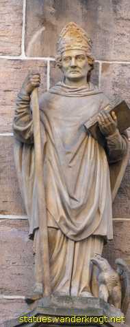 Erfurt - Heiligenstatuen an der Hohen Domkirche St. Marien