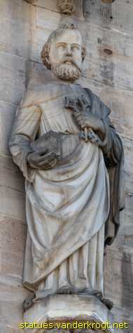 Erfurt - Heiligenstatuen an der Hohen Domkirche St. Marien