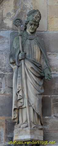 Erfurt - Heiligenstatuen an der Hohen Domkirche St. Marien