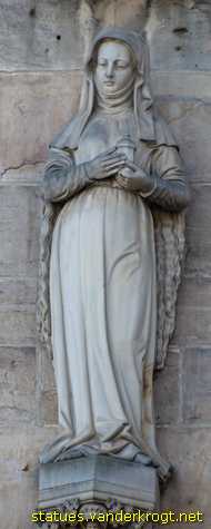 Erfurt - Heiligenstatuen an der Hohen Domkirche St. Marien