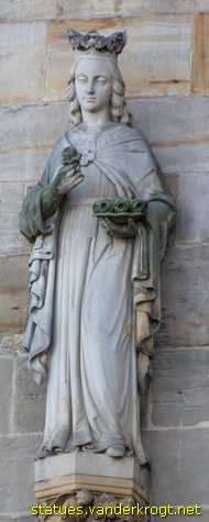 Erfurt - Heiligenstatuen an der Hohen Domkirche St. Marien