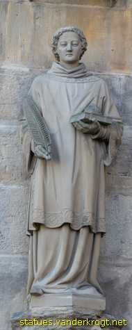 Erfurt - Heiligenstatuen an der Hohen Domkirche St. Marien