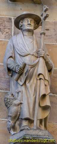 Erfurt - Heiligenstatuen an der Hohen Domkirche St. Marien