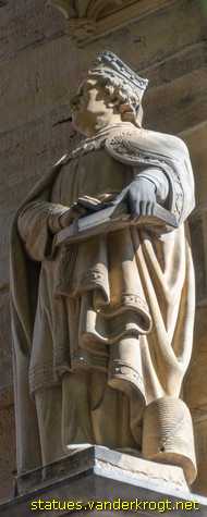 Erfurt - Heiligenstatuen an der Hohen Domkirche St. Marien
