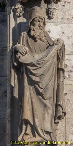 Mühlhausen - Heiligenstatuen an der Marienkirche