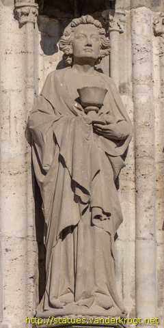 Mühlhausen - Heiligenstatuen an der Marienkirche