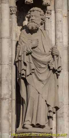 Mühlhausen - Heiligenstatuen an der Marienkirche
