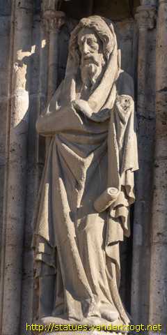 Mühlhausen - Heiligenstatuen an der Marienkirche