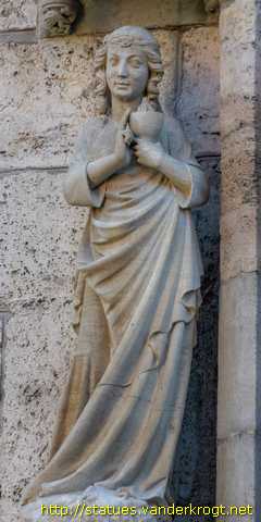 Mühlhausen - Heiligenstatuen an der Marienkirche