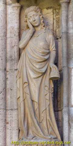 Mühlhausen - Heiligenstatuen an der Marienkirche