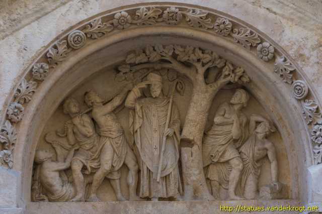 Lyon - Trois Tympans - Christ en gloire, Saint Martin et Saint Jean Baptiste