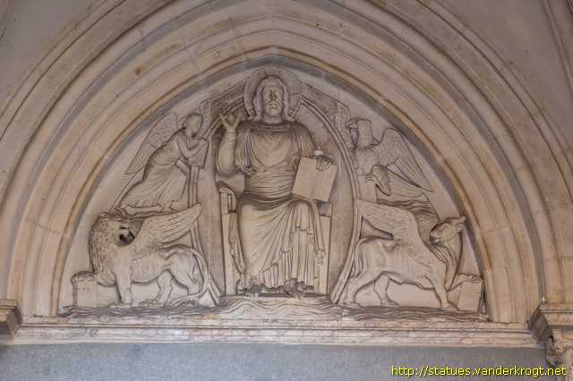Lyon - Trois Tympans - Christ en gloire, Saint Martin et Saint Jean Baptiste