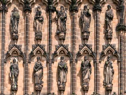 Lichfield - Statues on the West Front of Lichfield Cathedral