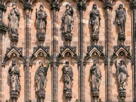 Lichfield - Statues on the West Front of Lichfield Cathedral