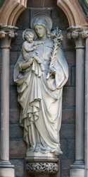 Lichfield - Statues on the North Transept of Lichfield Cathedral