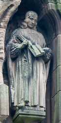 Lichfield - Statues on the Chapter House of Lichfield Cathedral