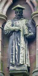 Lichfield - Statues on the Chapter House of Lichfield Cathedral