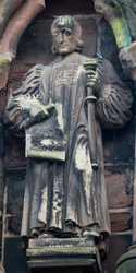 Lichfield - Statues on the Chapter House of Lichfield Cathedral