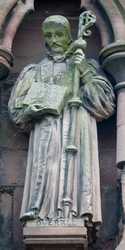 Lichfield - Statues on the Chapter House of Lichfield Cathedral