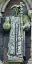Lichfield - Statues on the Chapter House of Lichfield Cathedral