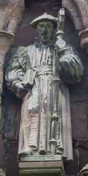 Lichfield - Statues on the Chapter House of Lichfield Cathedral