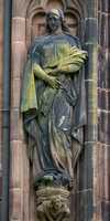 Lichfield - Statues on the Lady Chapel of Lichfield Cathedral