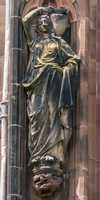 Lichfield - Statues on the Lady Chapel of Lichfield Cathedral