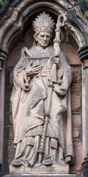 Lichfield - Statues on the South Transept of Lichfield Cathedral
