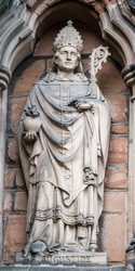 Lichfield - Statues on the South Transept of Lichfield Cathedral