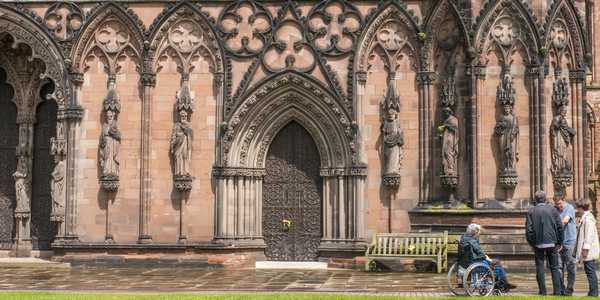 Lichfield - Statues on the West Front of Lichfield Cathedral