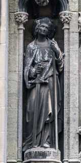 Cambridge - Saints' Statues at the Catholic Church of Our Lady and the English Martyrs